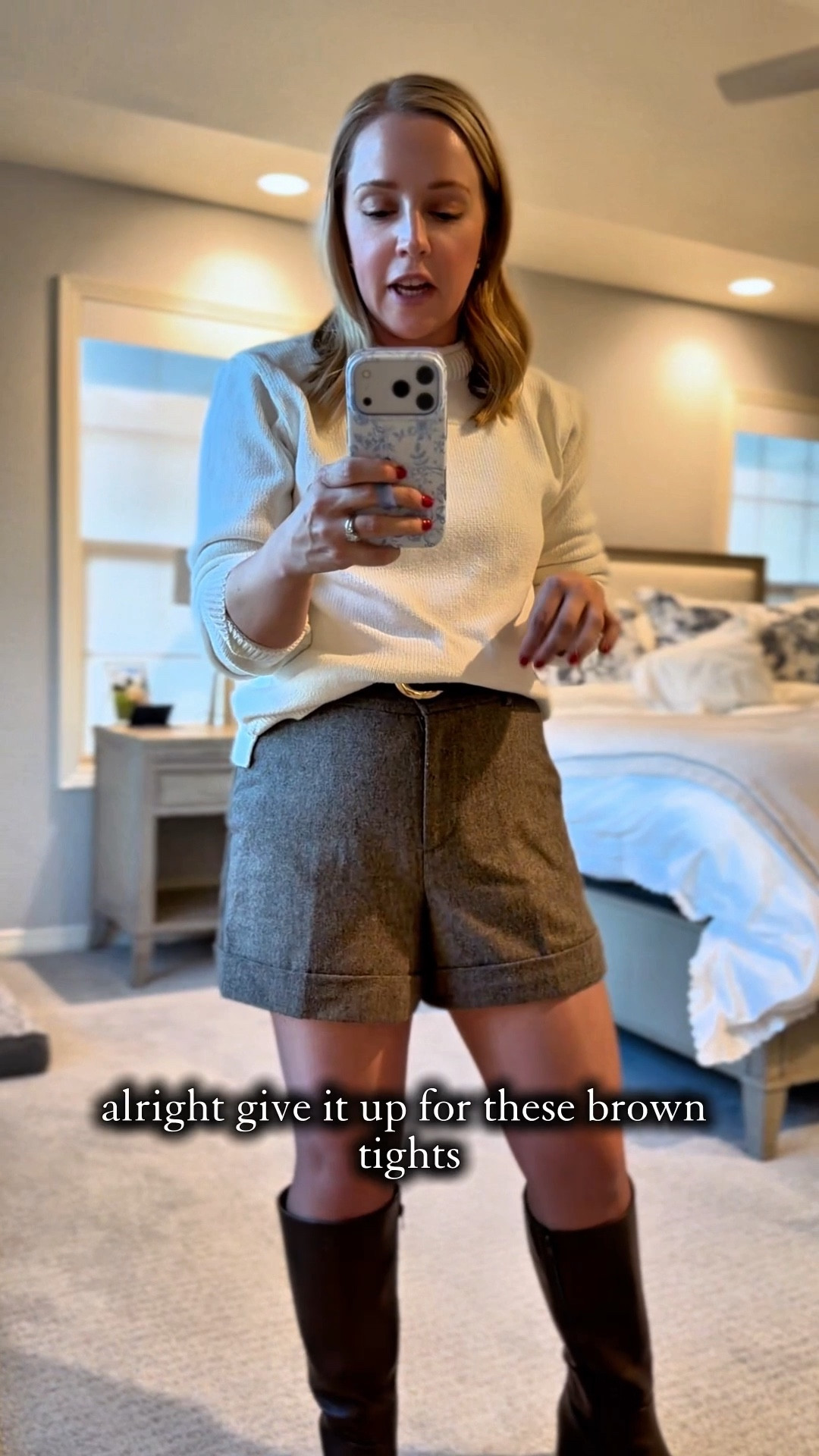 Love a heavier winter short paired with tights and knee high boots! Shorts fit tts and similar sweaters.

Petite, winter outfit, daily ootd, knee high boots 

#LTKootd #LTKgrwm #LTKPetite