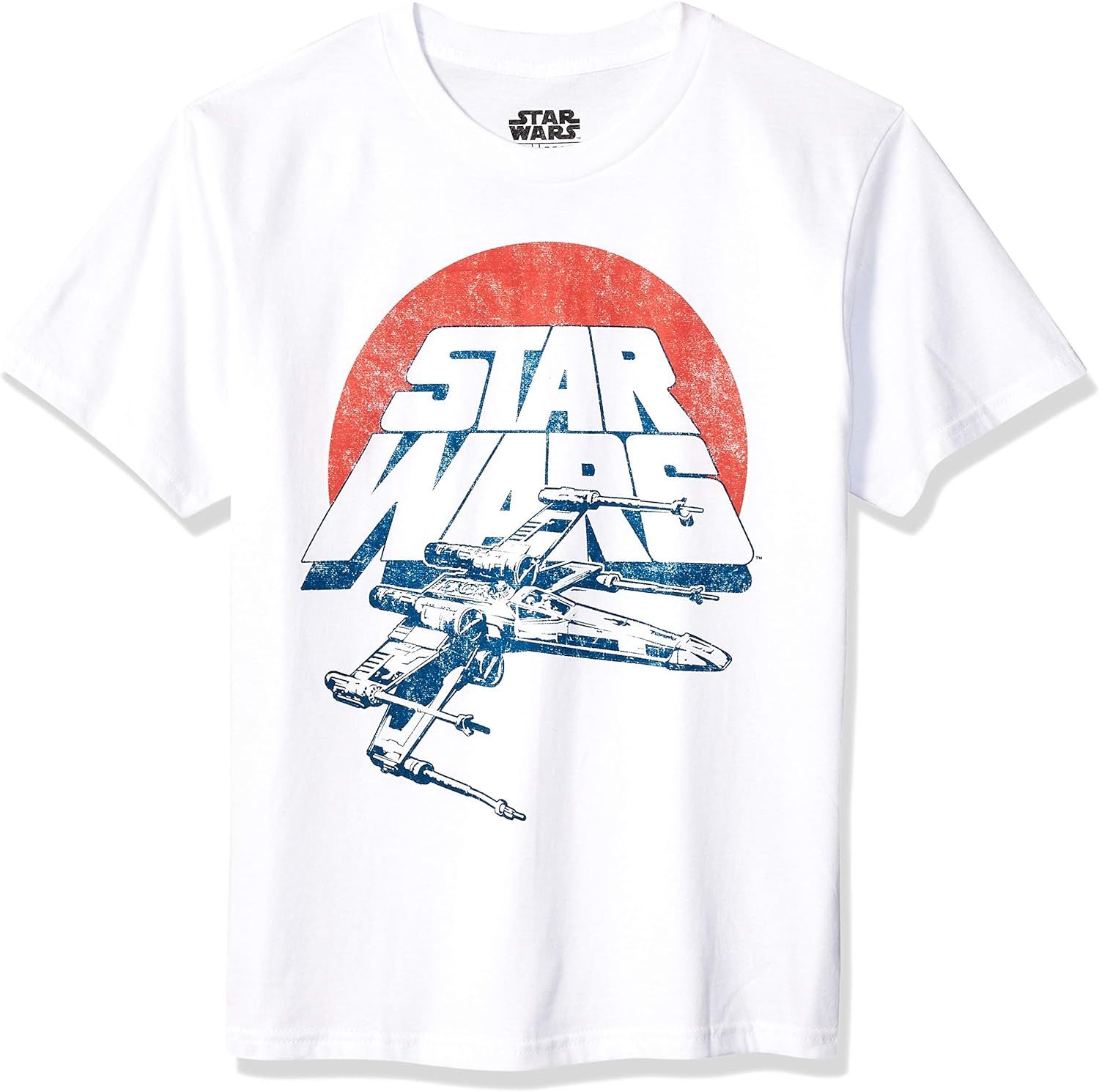 STAR WARS Boys' Vintage Inspired X-Wing Fighter T-Shirt | Amazon (US)