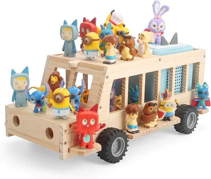 Shelf for Tonie Figures Characters Storage with 35Pcs Adhesive Metal Plate for Toniebox 2 and Ton... | Amazon (US)