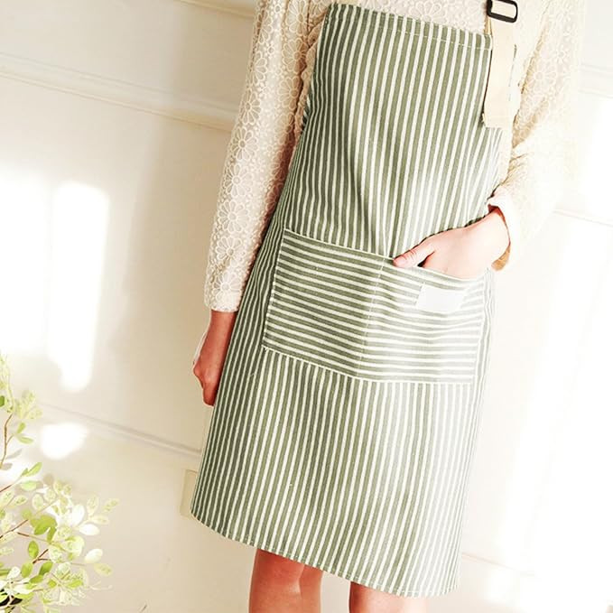 Adjustable Unisex Kitchen Apron with Pockets for Cooking Baking and Cleaning, Durable Chef Apron ... | Amazon (US)