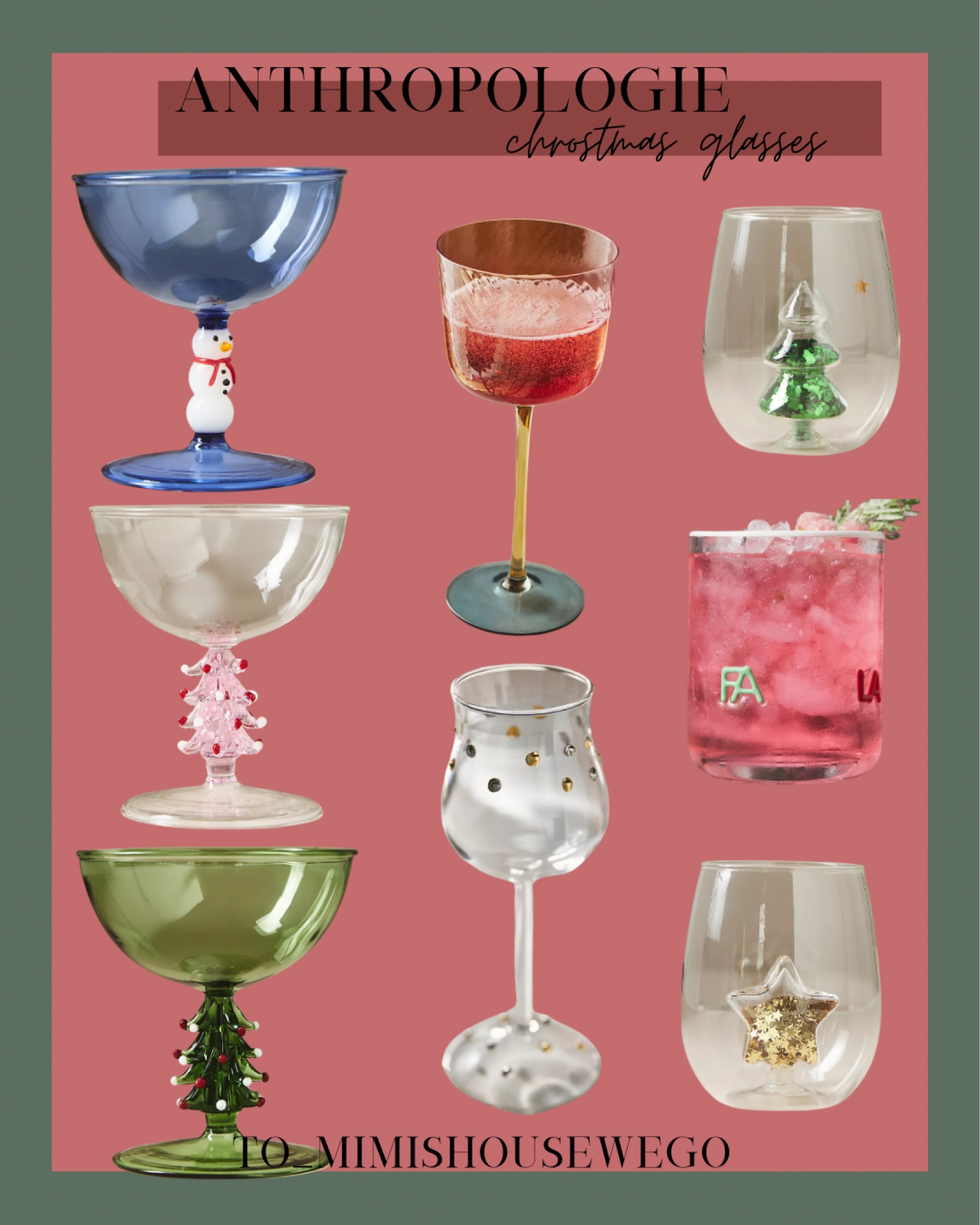 Cute cute glasses for all your holiday parties! 

#LTKHoliday #LTKFamily #LTKSeasonal