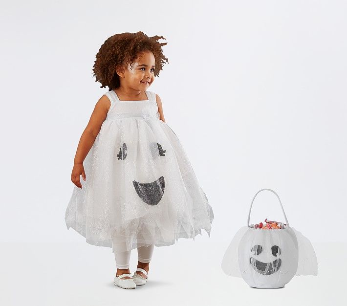 Toddler Light-Up Ghost Tutu Halloween Costume | Pottery Barn Kids