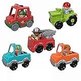 Fisher-Price Little People to The Rescue Fire Truck, Push-Along Vehicle and Figure Set for Toddle... | Amazon (US)