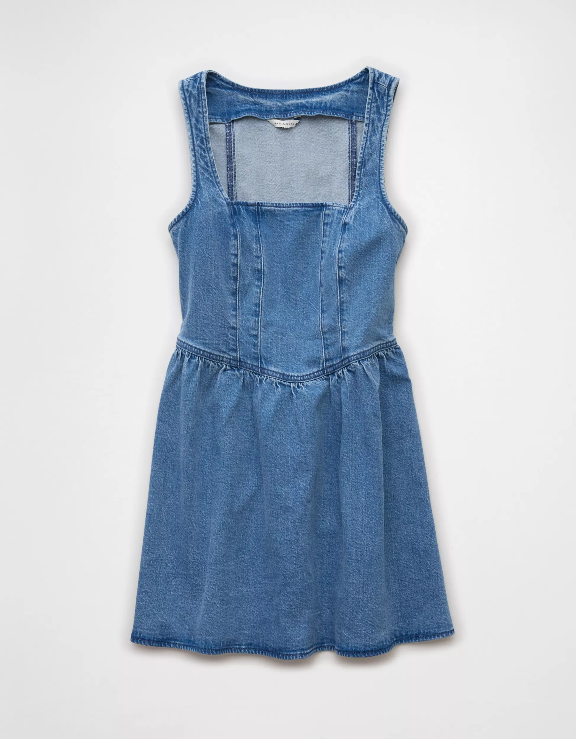 AE Denim Corset Mini Dress | American Eagle Outfitters (US & CA)
