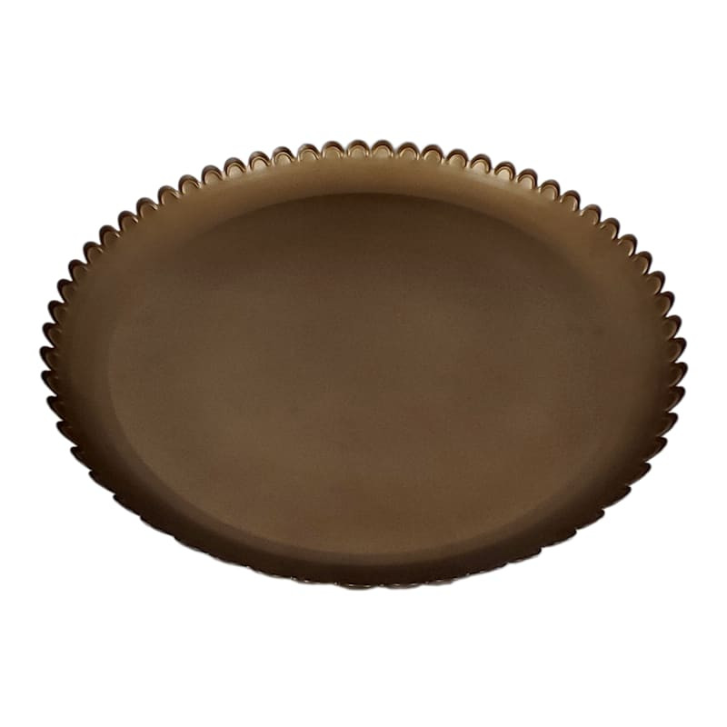 Antique Brass Platter, 17" | At Home