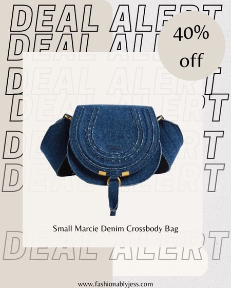 Love this denim Chloé bag now on sale! 

#LTKSaleAlert #LTKItBag #LTKGiftGuide