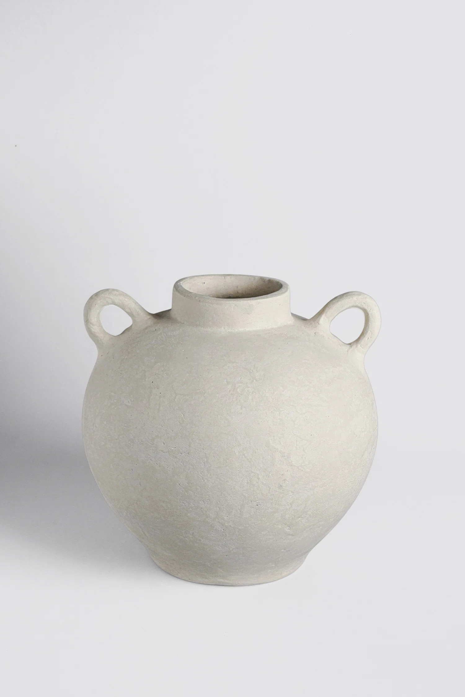 Otterra Terracotta Vase Natural Black H 9.8" & Dia 10.4" | Wayfair North America