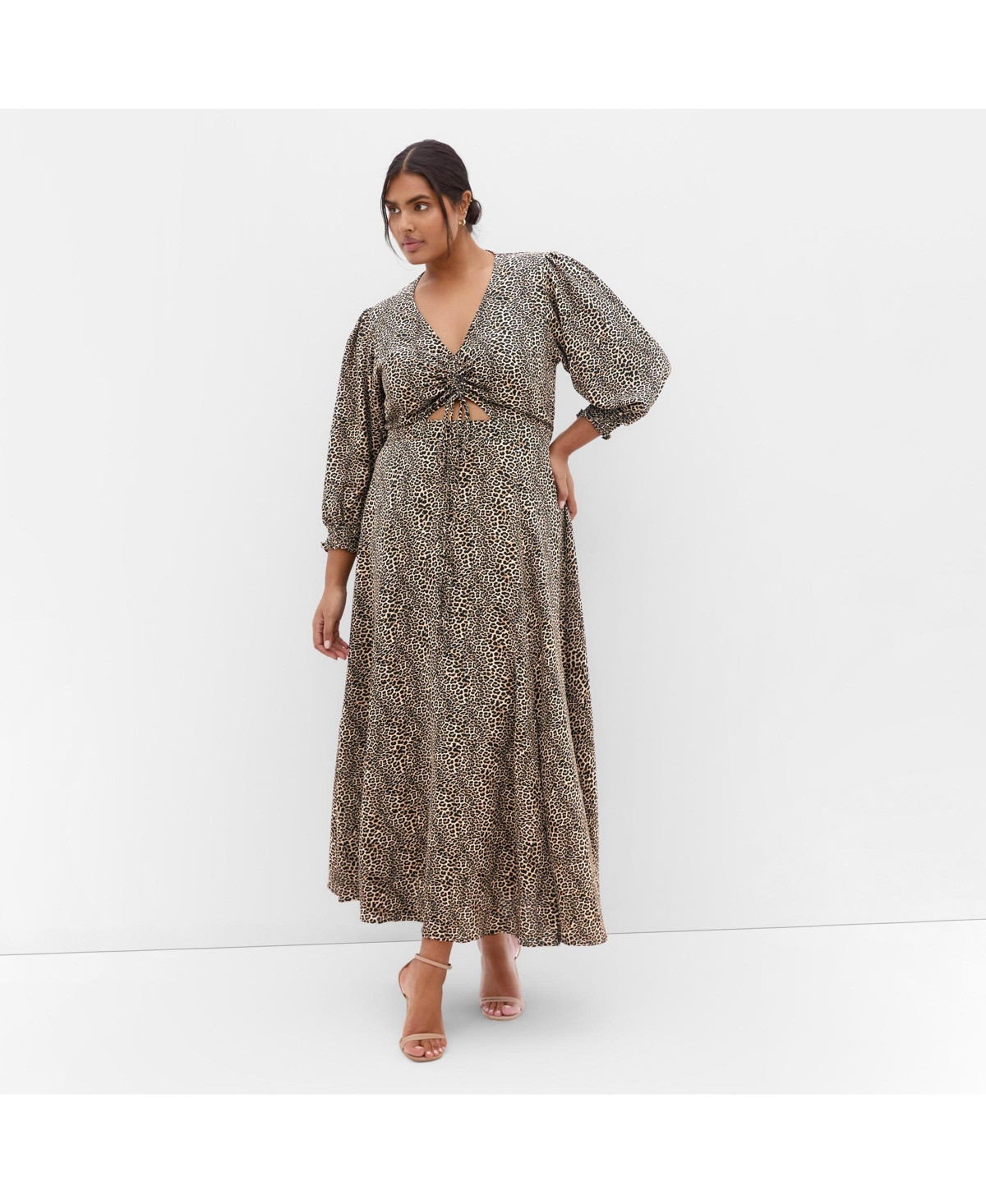 City Chic Women's Jessie Print Maxi Dress - Cheetah | Macy's