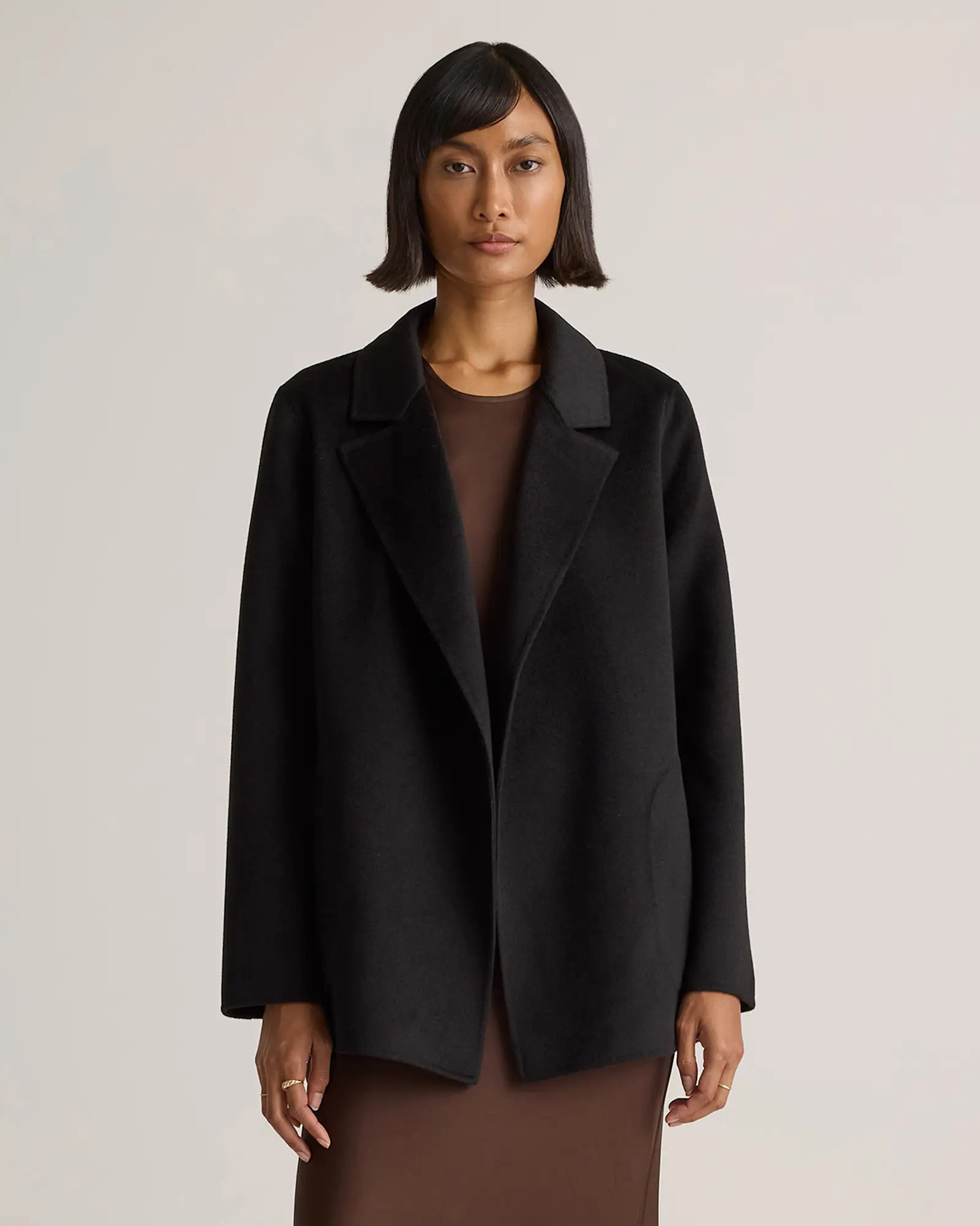 100% Mongolian Cashmere Double-Faced Open Blazer | Quince