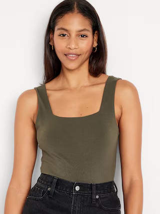 Sleeveless Square-Neck Bodysuit | Old Navy (US)