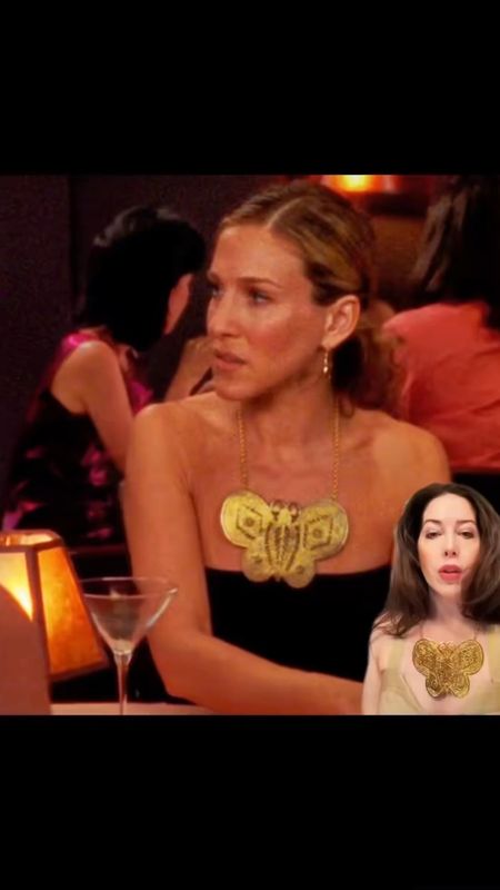 The Kenneth Jay Lane butterfly statement necklace as seen on Carrie Bradshaw in SATC  

#LTKstyletip #LTKSpringSale #LTKfindsunder100