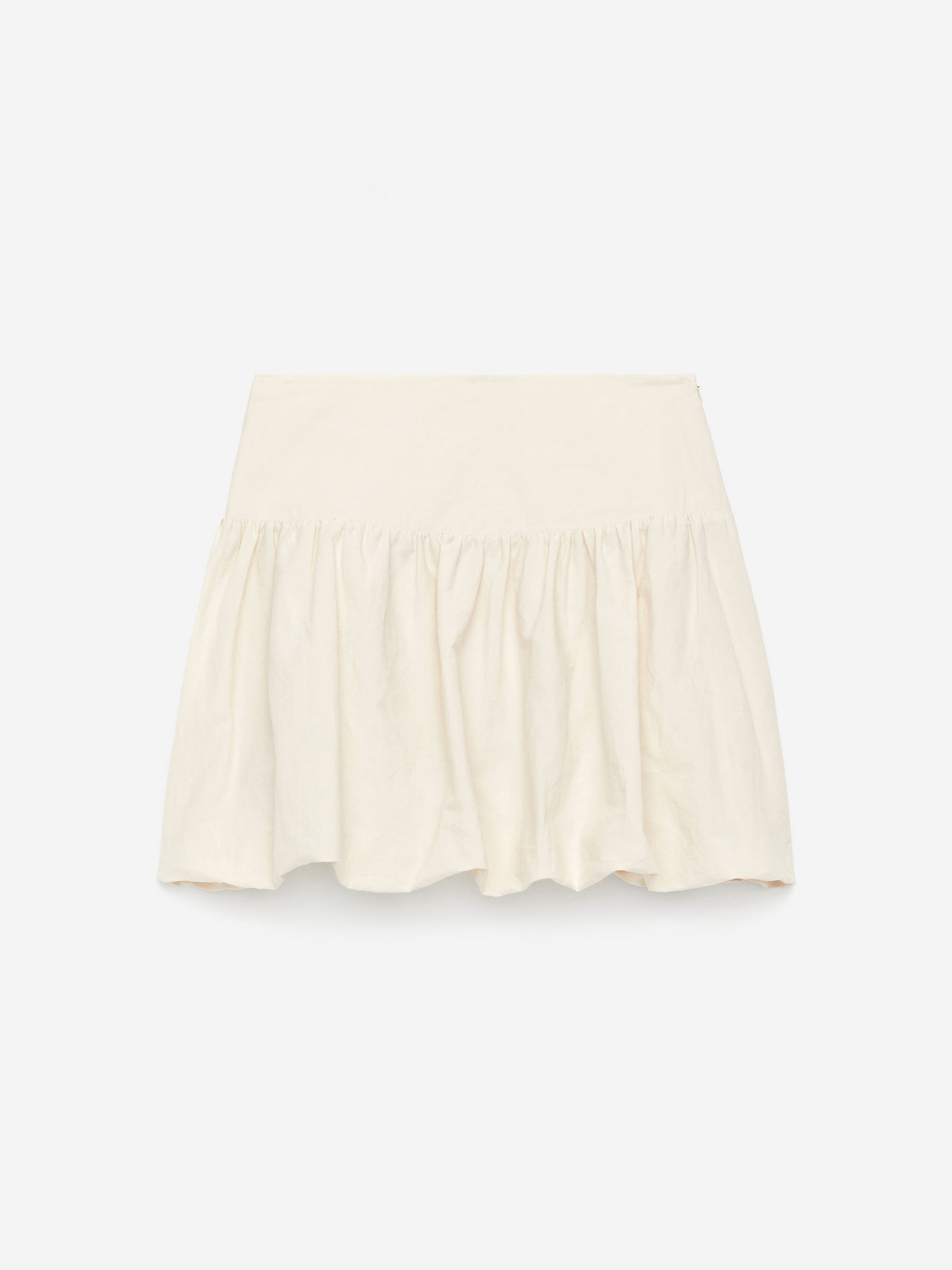 Minirock mit Ballonsaum – Cremeweiß – Damen – ARKET DE | Arket EU