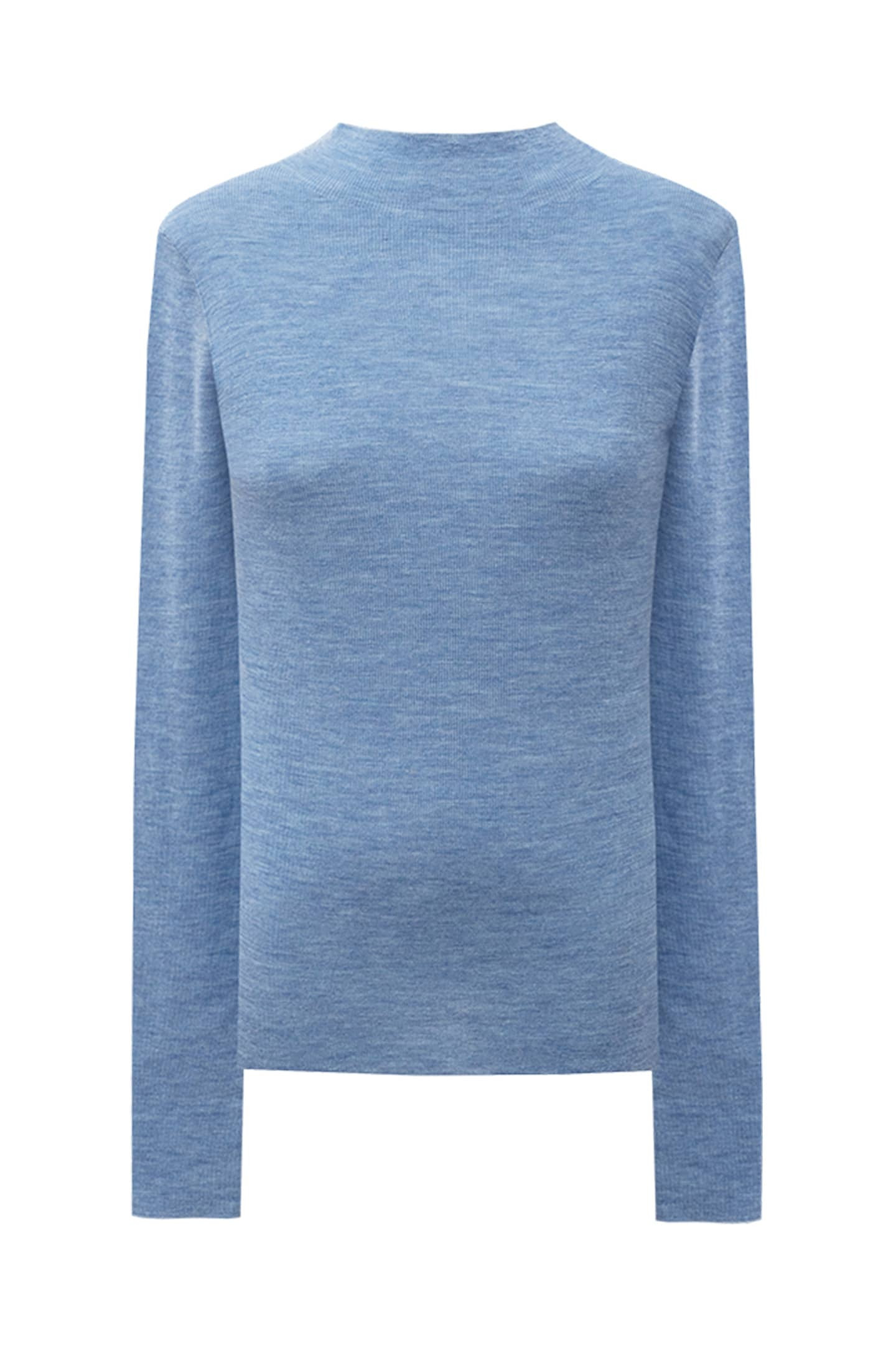 SELFWHO Merino Wool Half Turtleneck Sweater | SELFWHO