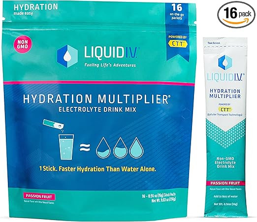 Liquid I.V. Hydration Multiplier - Passion Fruit - Hydration Powder Packets | Electrolyte Drink M... | Amazon (US)