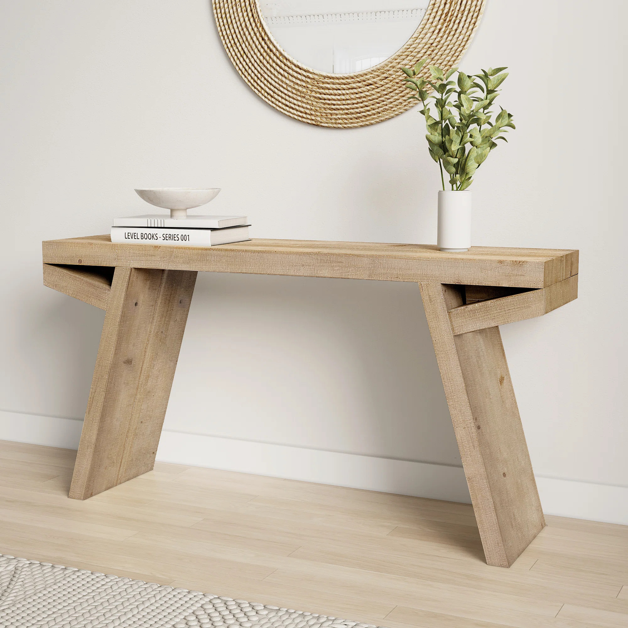 Gracie Oaks 58" Wood Console Table & Reviews | Wayfair | Wayfair North America