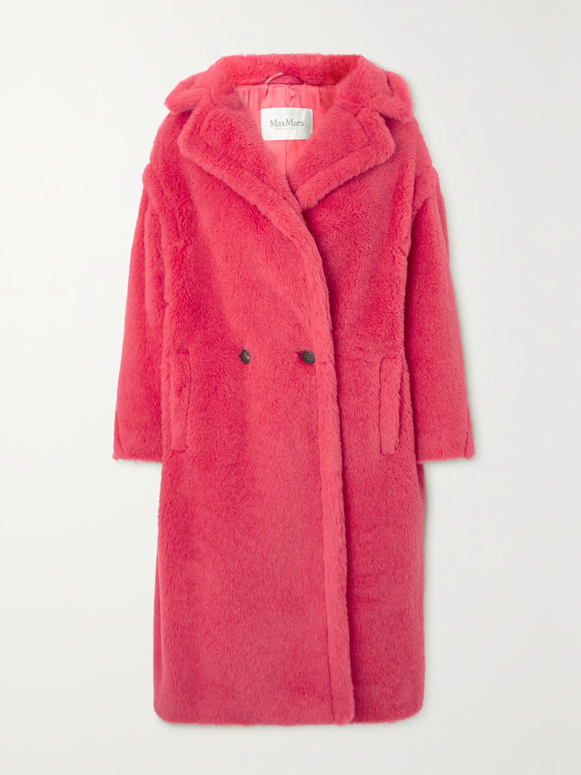 MAX MARA Tedgirl double-breasted alpaca, wool and silk-blend coat | NET-A-PORTER | NET-A-PORTER (UK & EU)