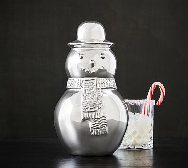Archie the Snowman Metal Cocktail Shaker | Pottery Barn (US)