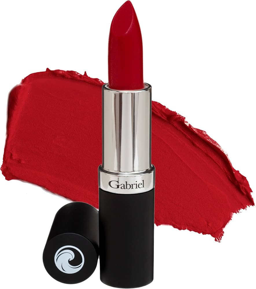 Gabriel Cosmetics Lipstick (Pomegranate - Deep Red/Cool Crème) | Amazon (US)