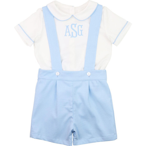 Blue And White Overall Set | Cecil and Lou