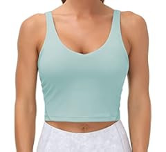 THE GYM PEOPLE Womens' Sports Bra Longline Wirefree Padded with Medium Support | Amazon (US)