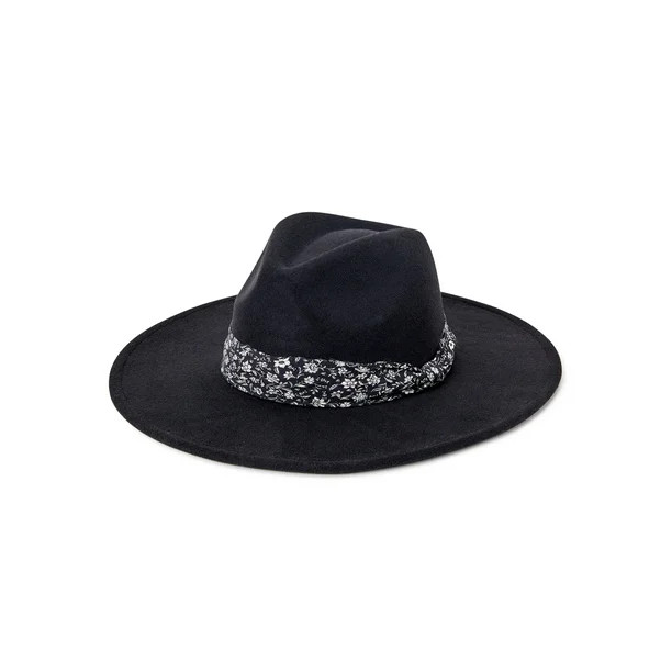 Time And Tru Women’s Printed Band Fedora - Walmart.com | Walmart (US)