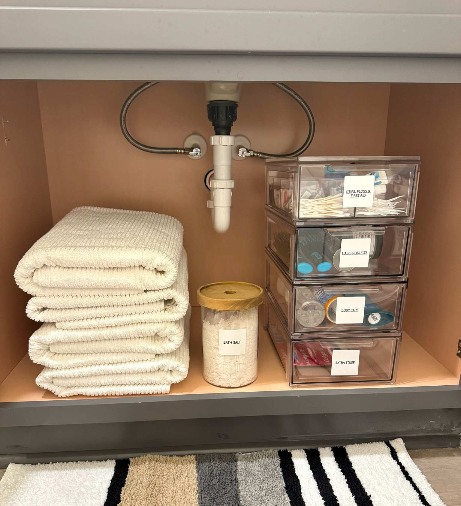 Organized, simple & clean in my son’s bathroom under his sink ✨ 

#LTKstyletip #LTKhome