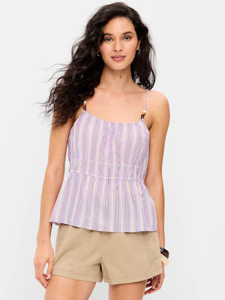 Fitted Smocked Tank Top | Old Navy (US)