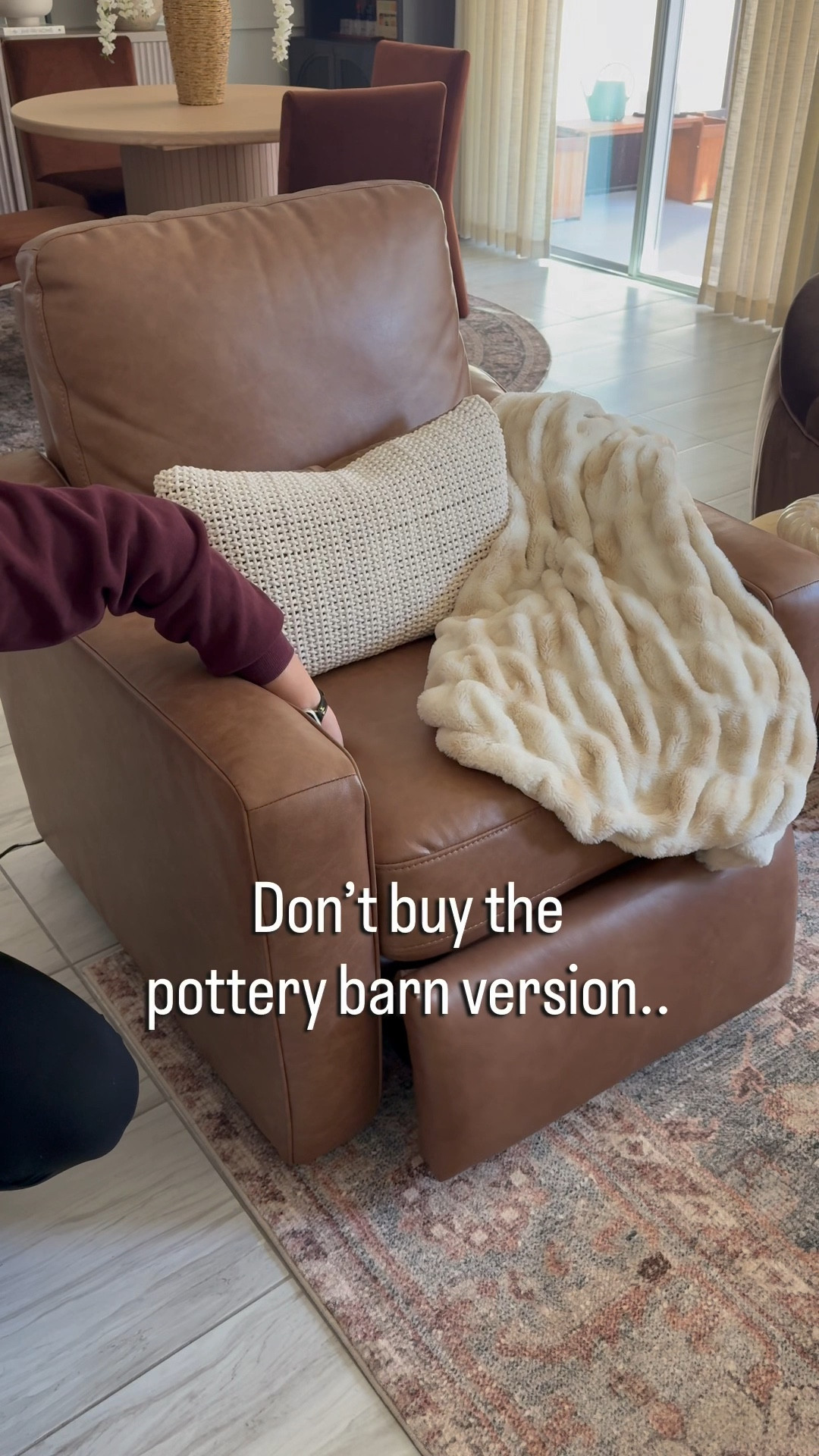 Seriously my FAVORITE Walmart find!! This recliner is SO comfy and looks almost identical to the designer version! 

Recliner, Walmart home finds, living room, designer inspired home finds 

#LTKHome