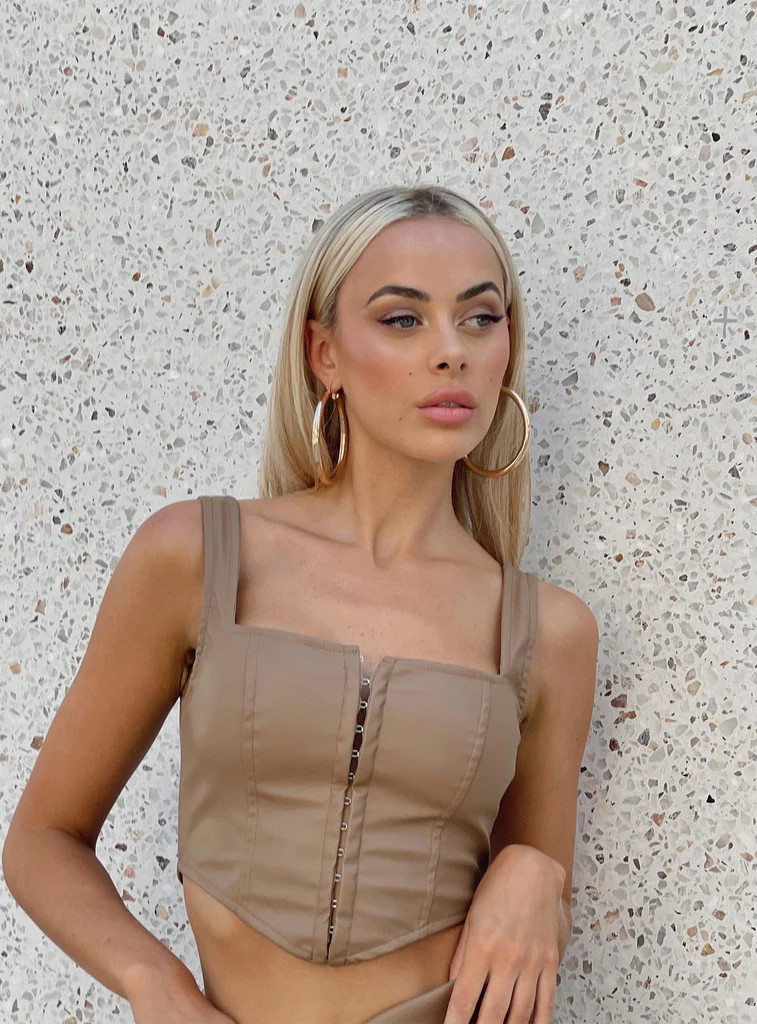 Rachael Top Brown | Princess Polly US