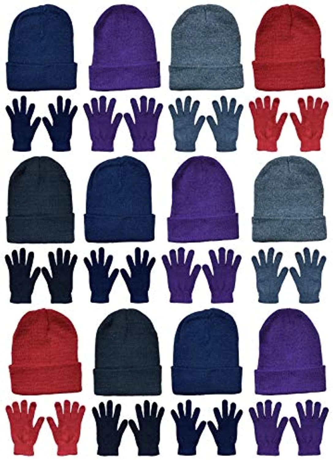 Yacht & Smith Wholesale Beanie and Glove Winter Bulk Kit, Kids Adults Bulk Sets, Homeless Donatio... | Walmart (US)