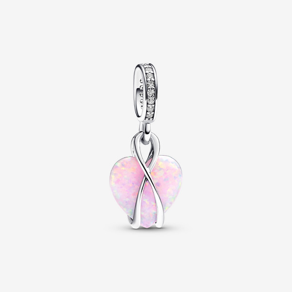 Pandora Mom Opalescent Heart Dangle Charm | Pandora US