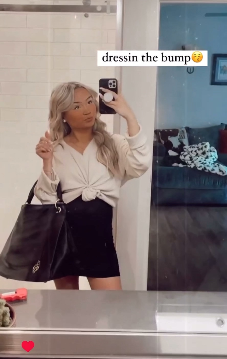 dressing a 21 week bump💘
black mini dress, swim tank dress, skims, old navy, cream waffle knit henley top, black Louis Vuitton bag, pearl earrings, kate spade phone case.

#LTKstyletip #LTKswim #LTKbump