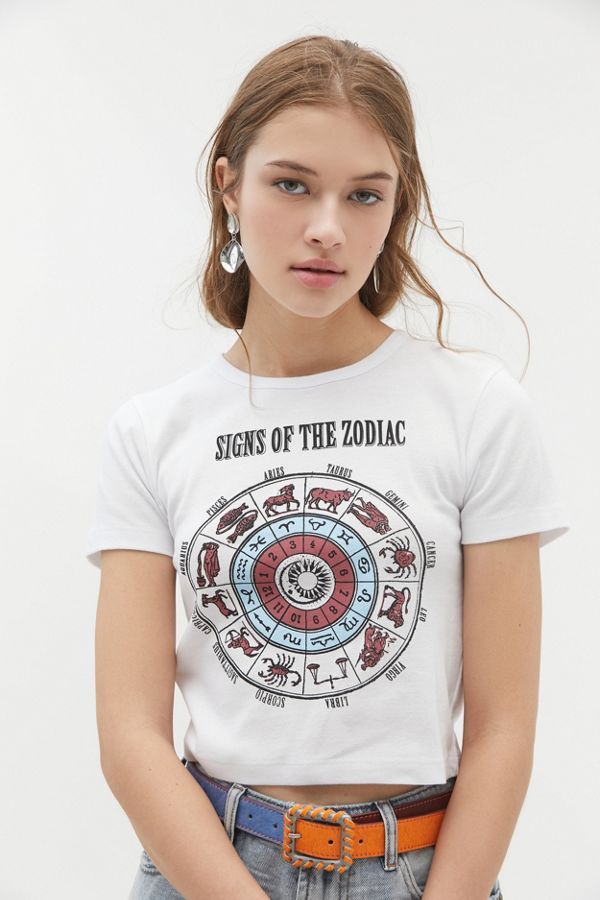 Signs Of The Zodiac Baby Tee | Urban Outfitters (US and RoW)