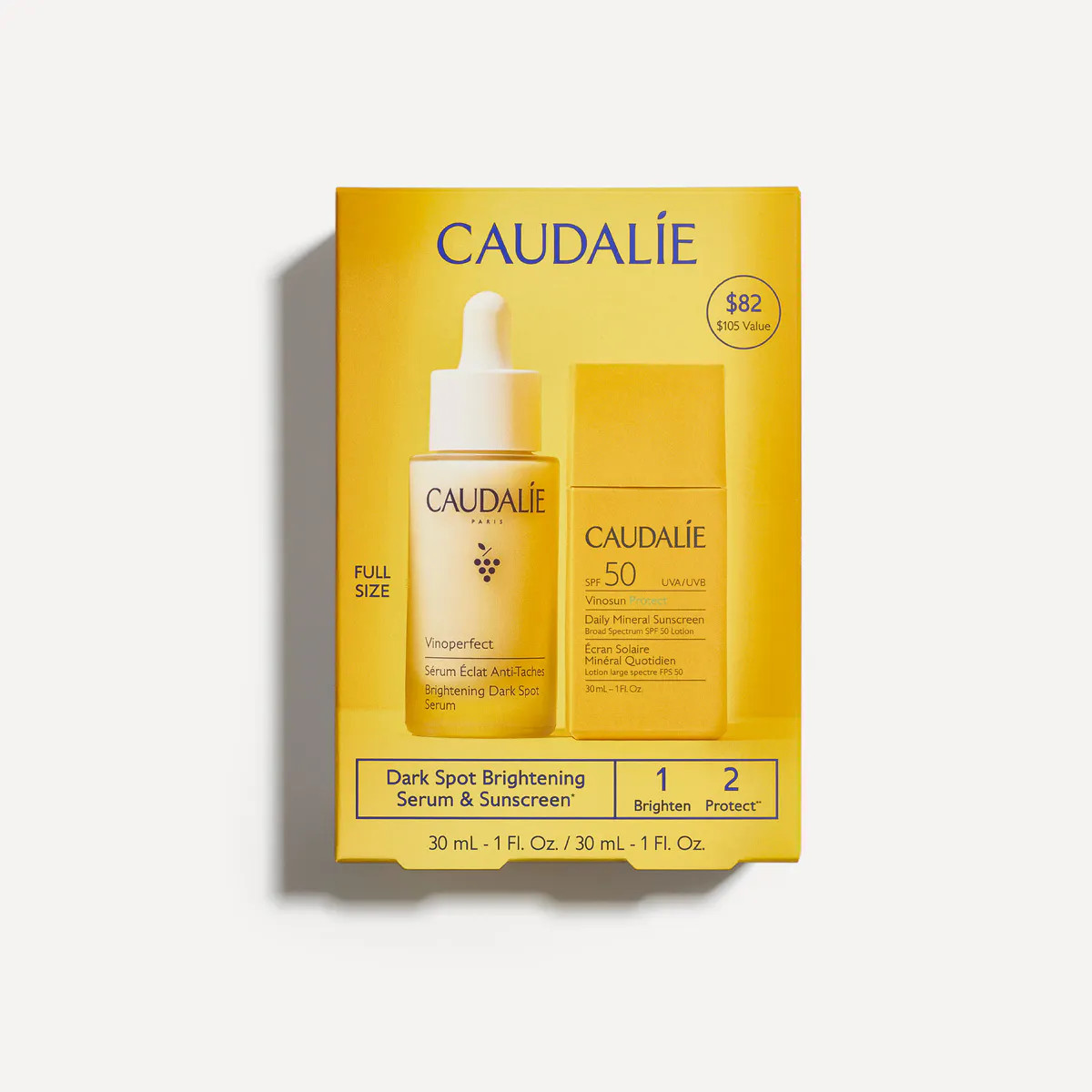 Dark Spot Brightening Serum & Sunscreen SPF 50 Set | CAUDALIE® | Caudalie USA