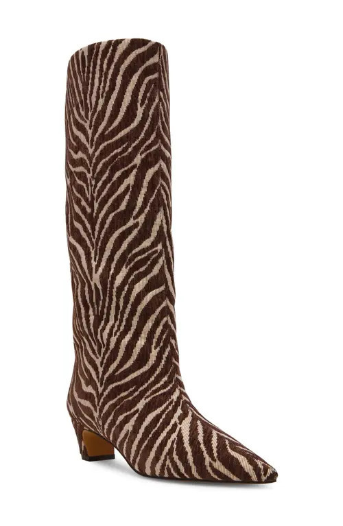 Steve Madden Brax Pointed Toe Boot in Zebra at Nordstrom, Size 9.5 | Nordstrom