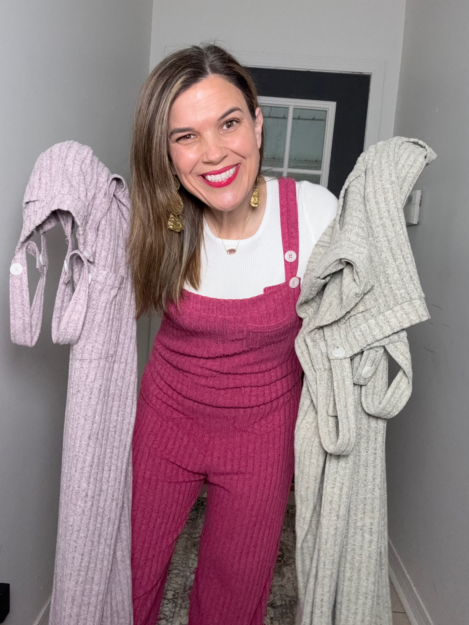 When I like something, I just buy it in a different color! I am 5’2 132 lb wearing a small! This overall jumpsuit has adjustable straps and is a ribbed material! 

#LTKFindsUnder50 #LTKGiftGuide #LTKStyleTip