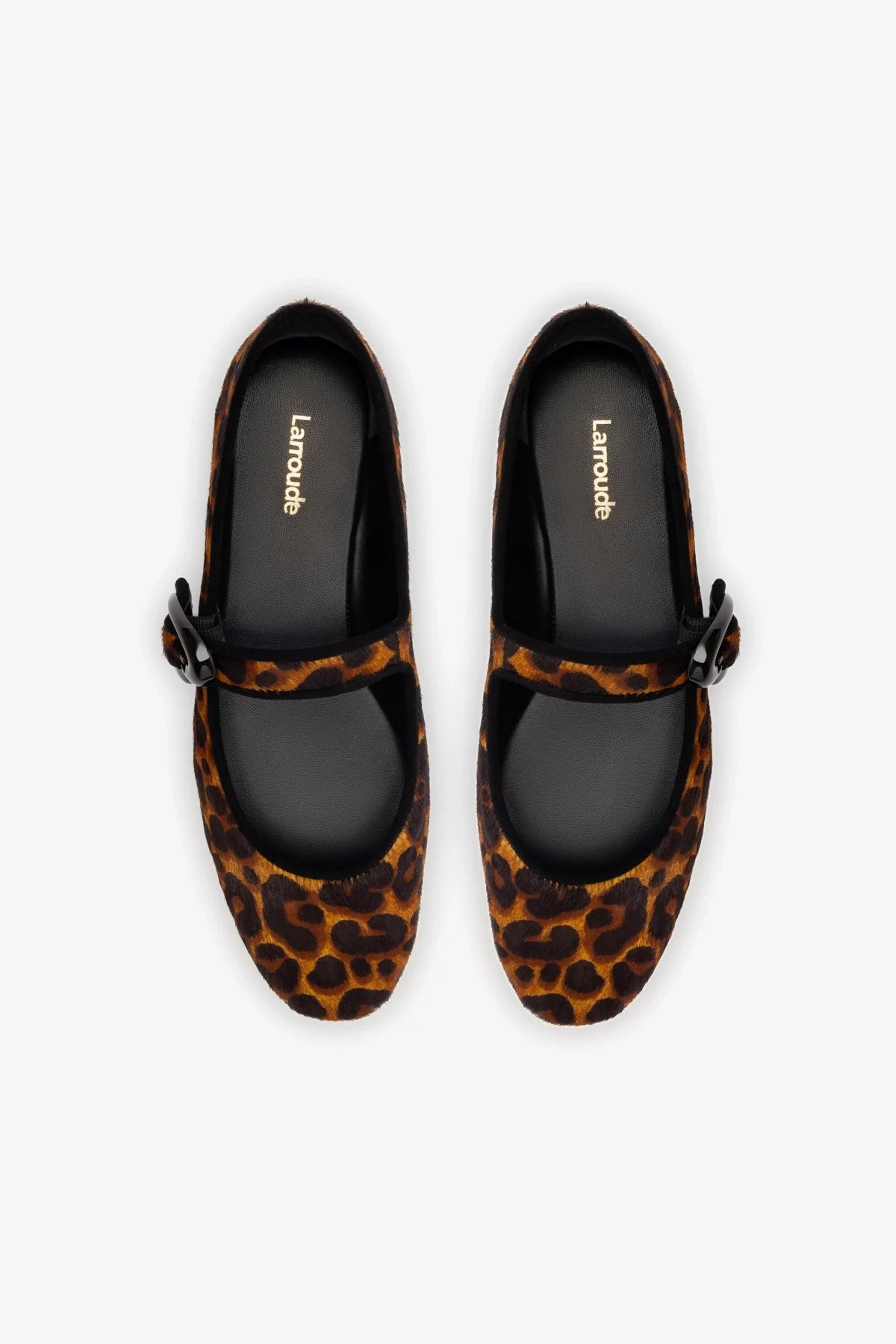 Verona Ballet Flat In Leopard Print Calf Hair | Larroude