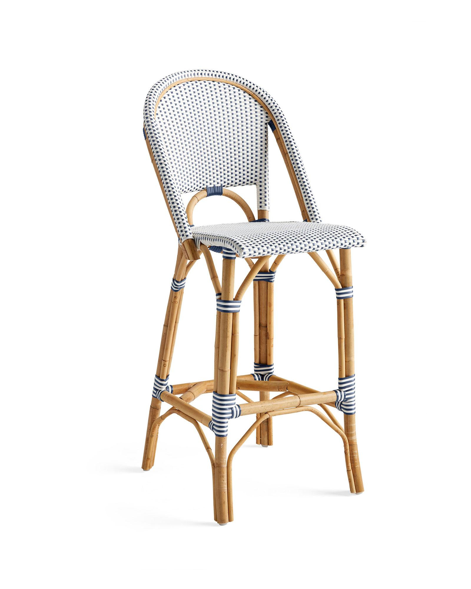 Riviera Rattan Bar & Counter Stools | Serena and Lily