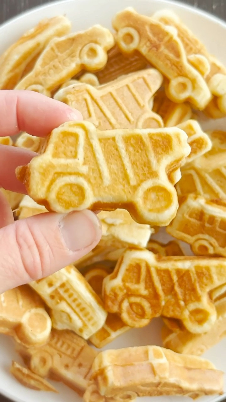 I love to bust out this mini truck waffle maker to surprise my two young boys. The shapes are legit, especially compared to others out there. They’re perfect bite-size waffles for babies and toddlers, we make a big batch and stash them away for snacks and lunches. I love its compact size because it’s easy to store. 

#LTKFamily #LTKBaby #LTKKids