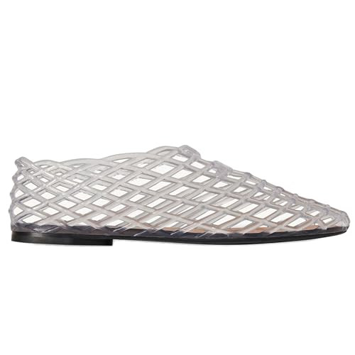 Mesh Jelly Ballet Flats for Women with Closed Toe Comfortable Clear Adult Jelly Shoes Women Casua... | Amazon (US)