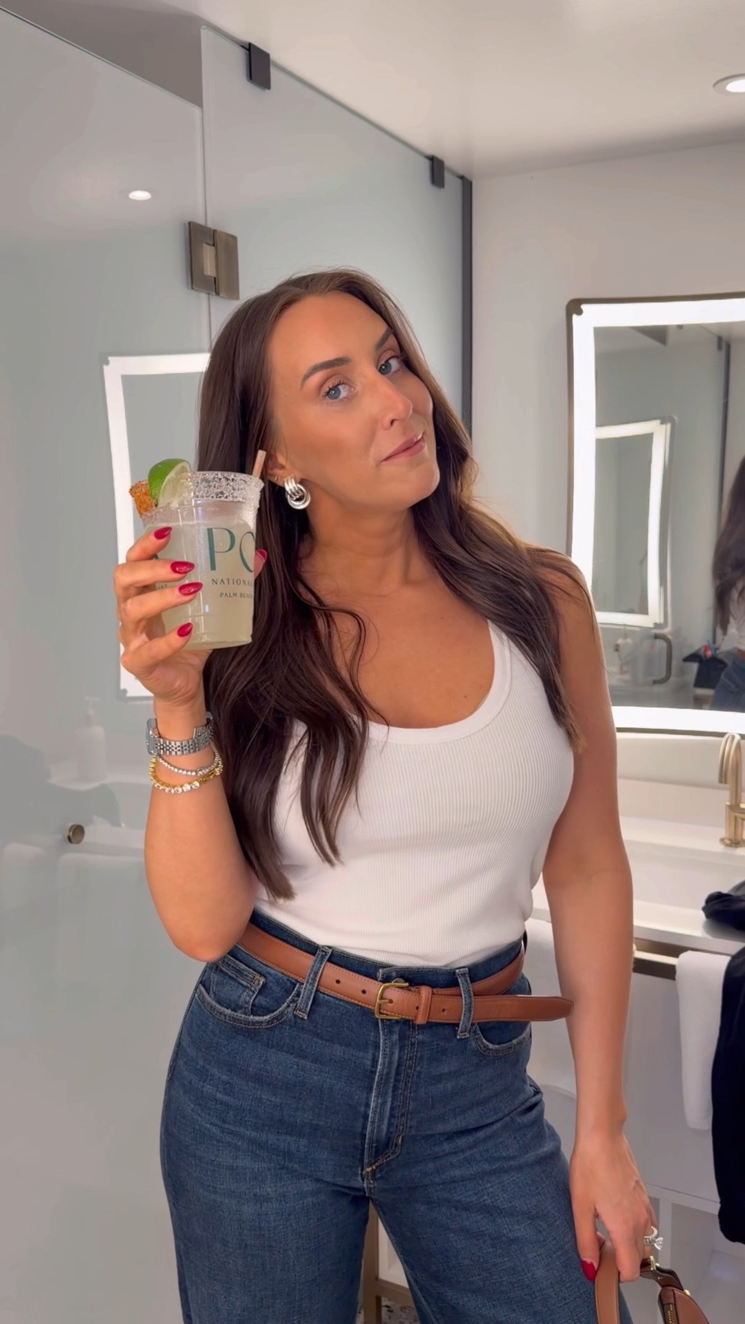 GRWM for a casual sushi dinner at PGA resort 🍣 

Tank: M
Denim: 29 (stretchy)
Belt: M
Shoes: tts 



#LTKgrwm #LTKootd #LTKvlog