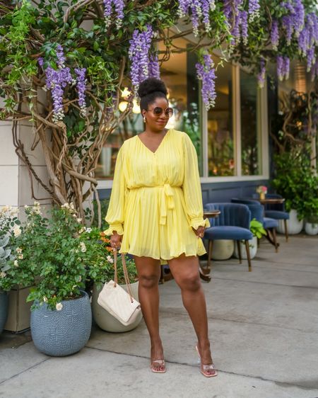 Love this romper! Yes, it’s a ROMPER but it looks like a dress! Love the fun pleats and the color (but it comes in a ton of other colors too). It’s perfect for spring! TTS - wearing a L. #founditonamazon

Romper / mini dress / spring outfit / spring inspo / brunch outfit / amazon finds 

#LTKSeasonal #LTKstyletip #LTKfindsunder50