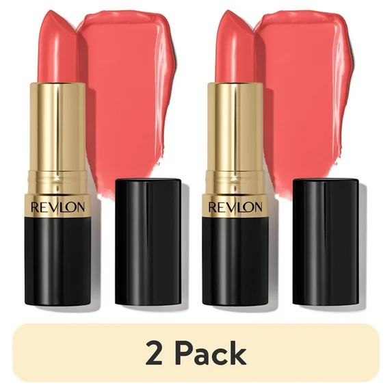 (2 pack) Revlon Super Lustrous Creme Lipstick, Creamy Formula, 674 Coral Berry, 0.15 oz | Walmart (US)
