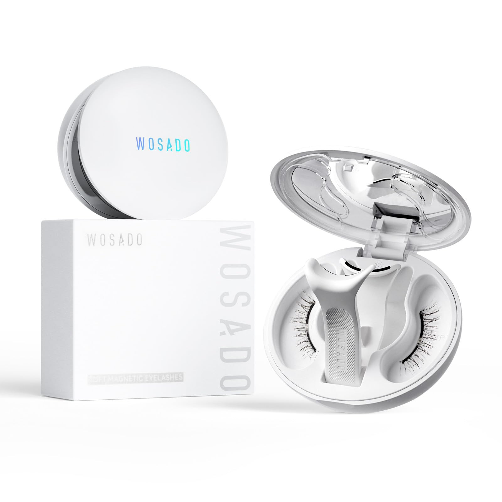 WOSADO Magnetic Eyelashes with Applicator Kit, [V26 Savannah Breez] Reusable Magnetic Lashes with... | Amazon (US)