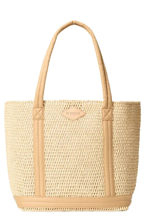 MZ Wallace Medium Crochet Tote in Camel at Nordstrom | Nordstrom