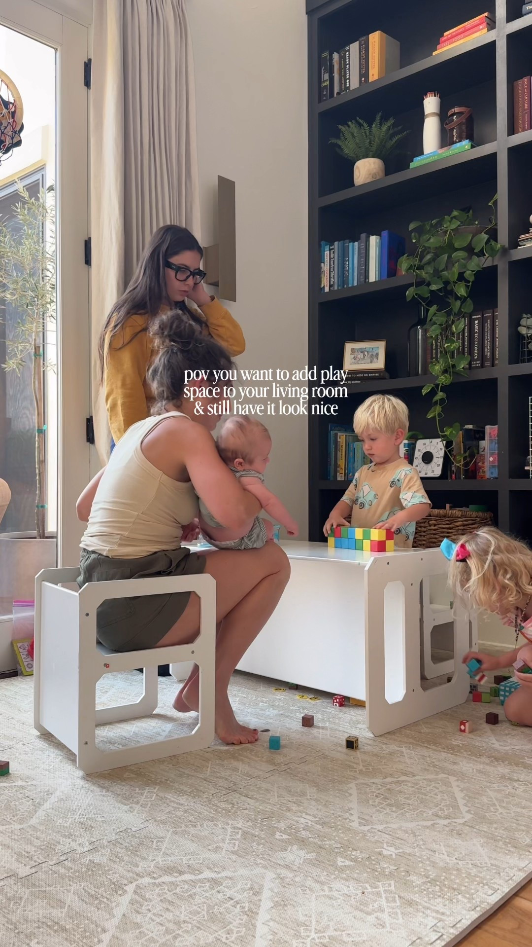 How we added a play space to our living room without making it feel like a kids room. #playroom #kidsroom 

#LTKFamily #LTKHome #LTKKids