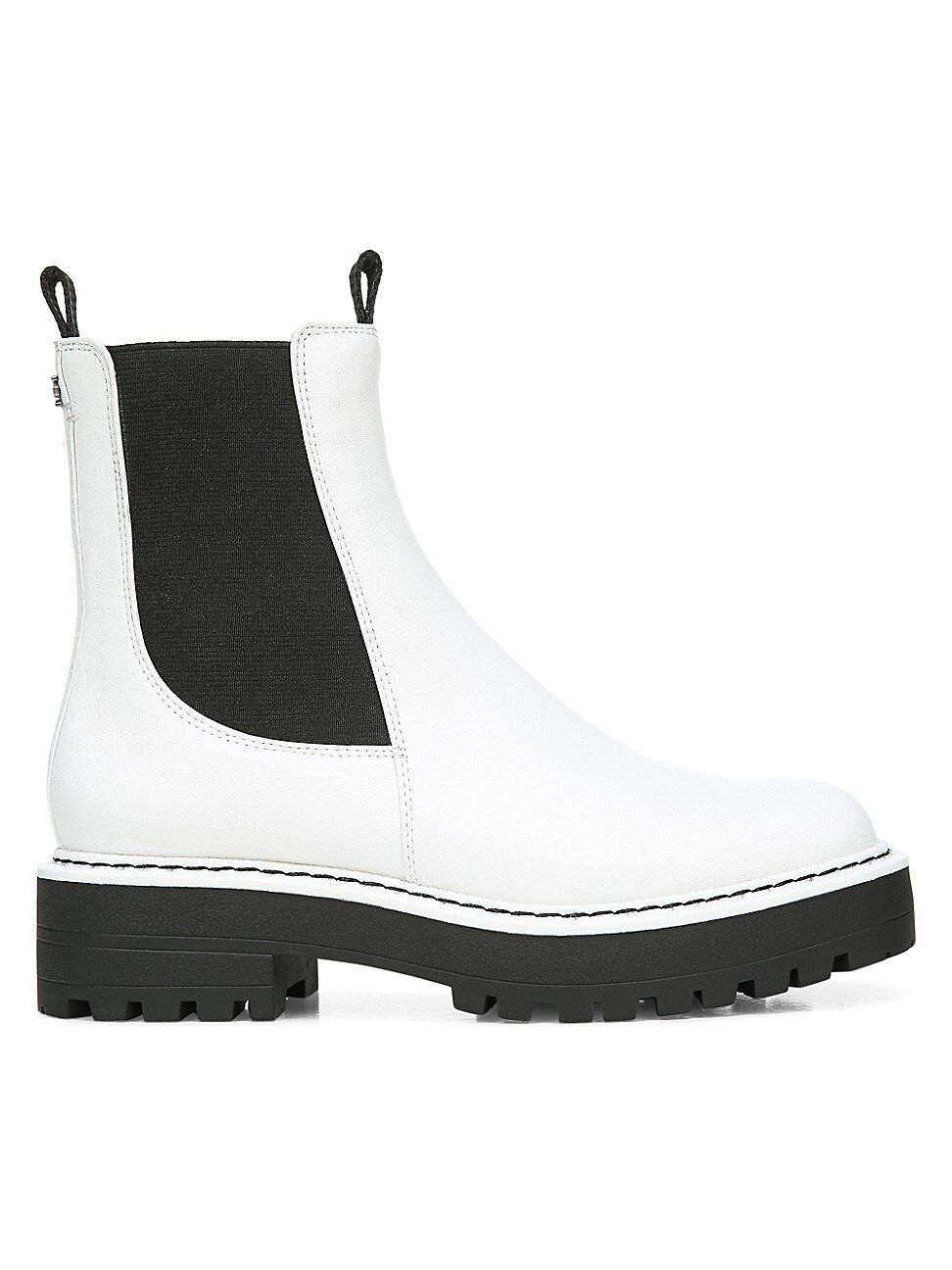 Sam Edelman Women's Laguna Lug-Sole Leather Combat Boots - White - Size 9.5 | Saks Fifth Avenue