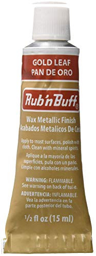 AMACO Rub n Buff Wax Metallic Finish - Rub n Buff Gold Leaf 15ml Tube - Versatile Gilding Wax for... | Amazon (US)