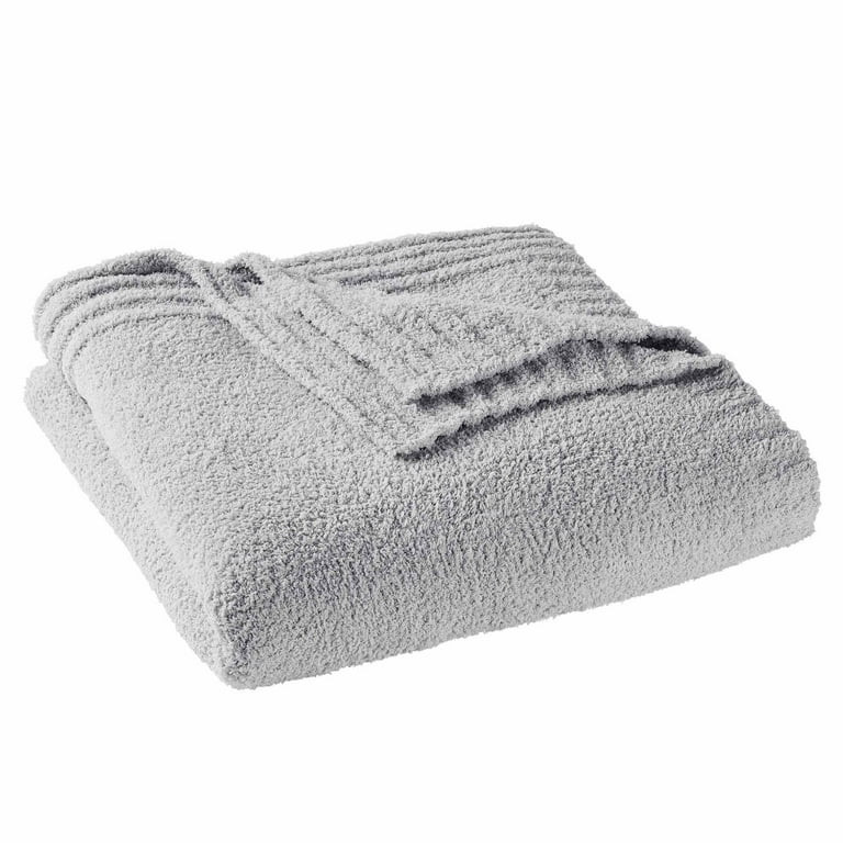 Better Homes & Gardens Cozy Knit Blanket, Light Grey, Full/Queen | Walmart (US)