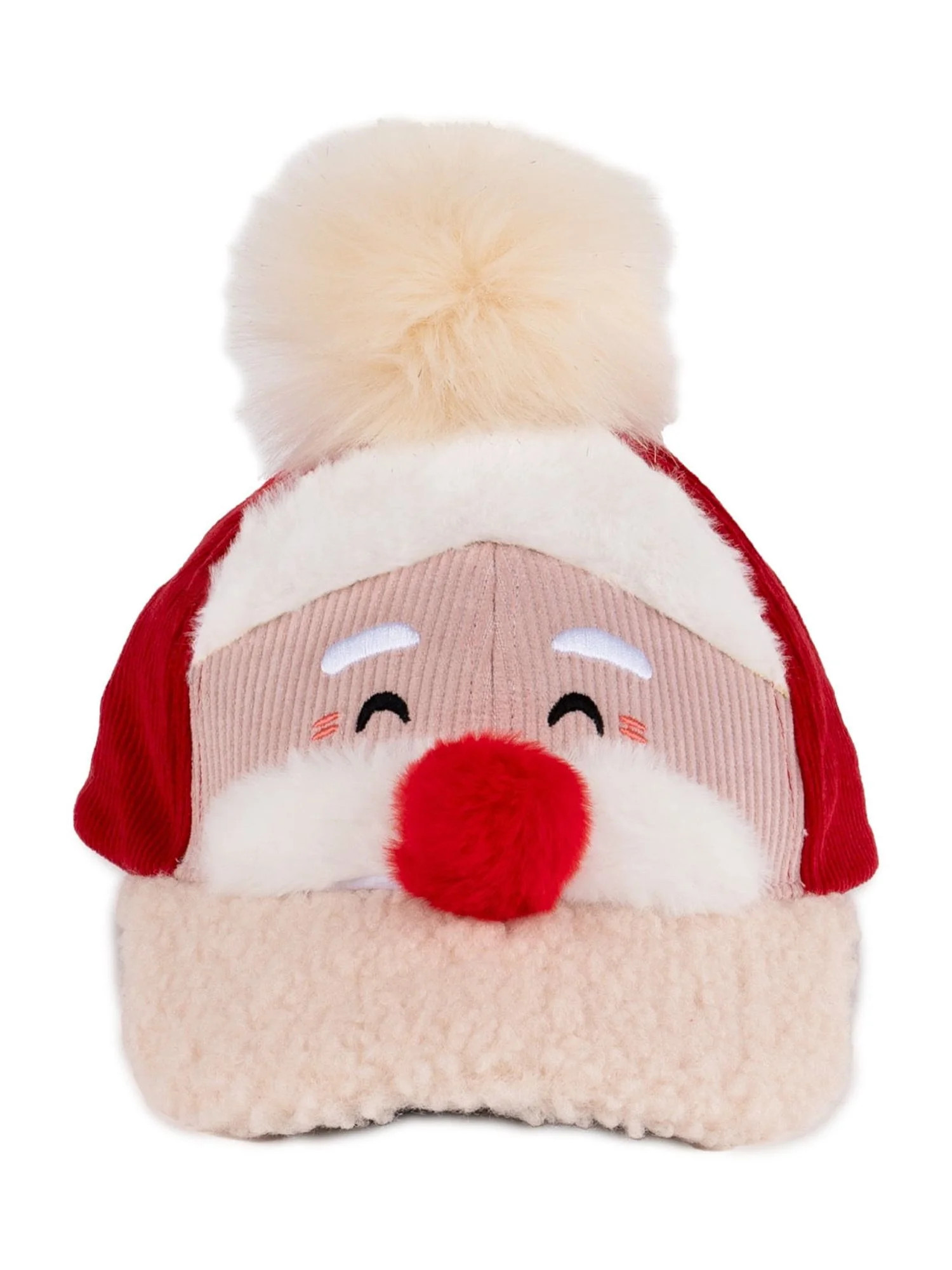Christmas Santa Sherpa Fleece Baseball Party Cap, Unisex, by Holiday Time | Walmart (US)